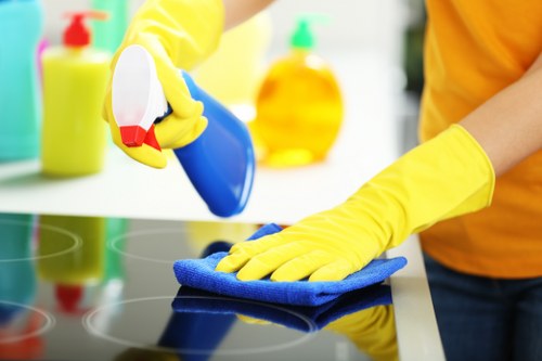 Professional deep cleaning in a Shepherdsbush home kitchen